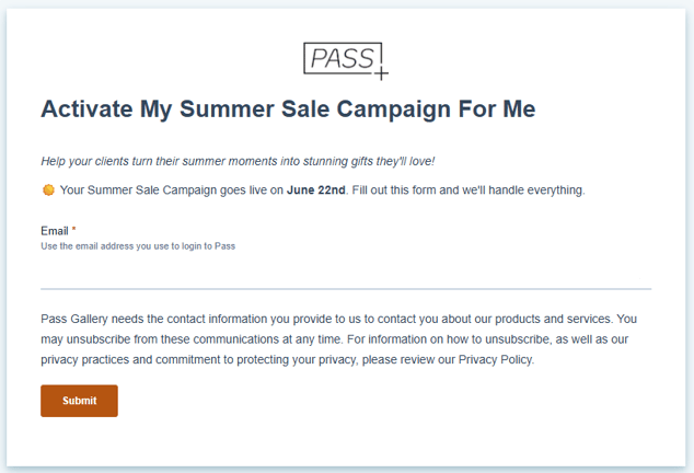 Opt in form